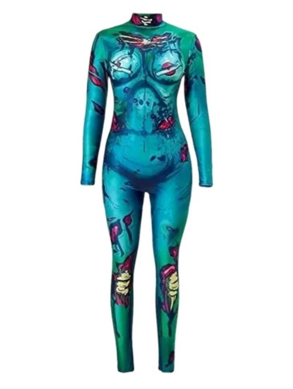 Badinka Zombie Reckoning Costume One Piece Bodysuit Cosplay Size Medium  Women